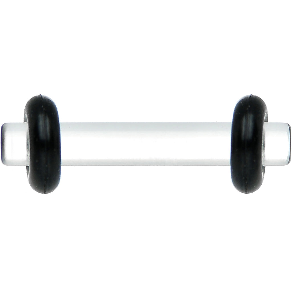 12G Clear Acrylic Plug Set of 2