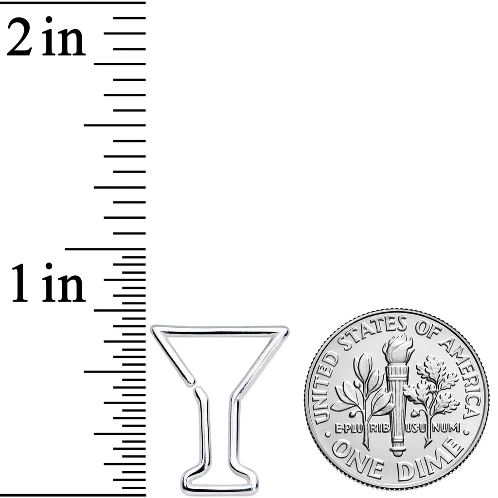 16G 5/16 Bottoms Up Wineglass Erlenmeyer Flask Closure Ring