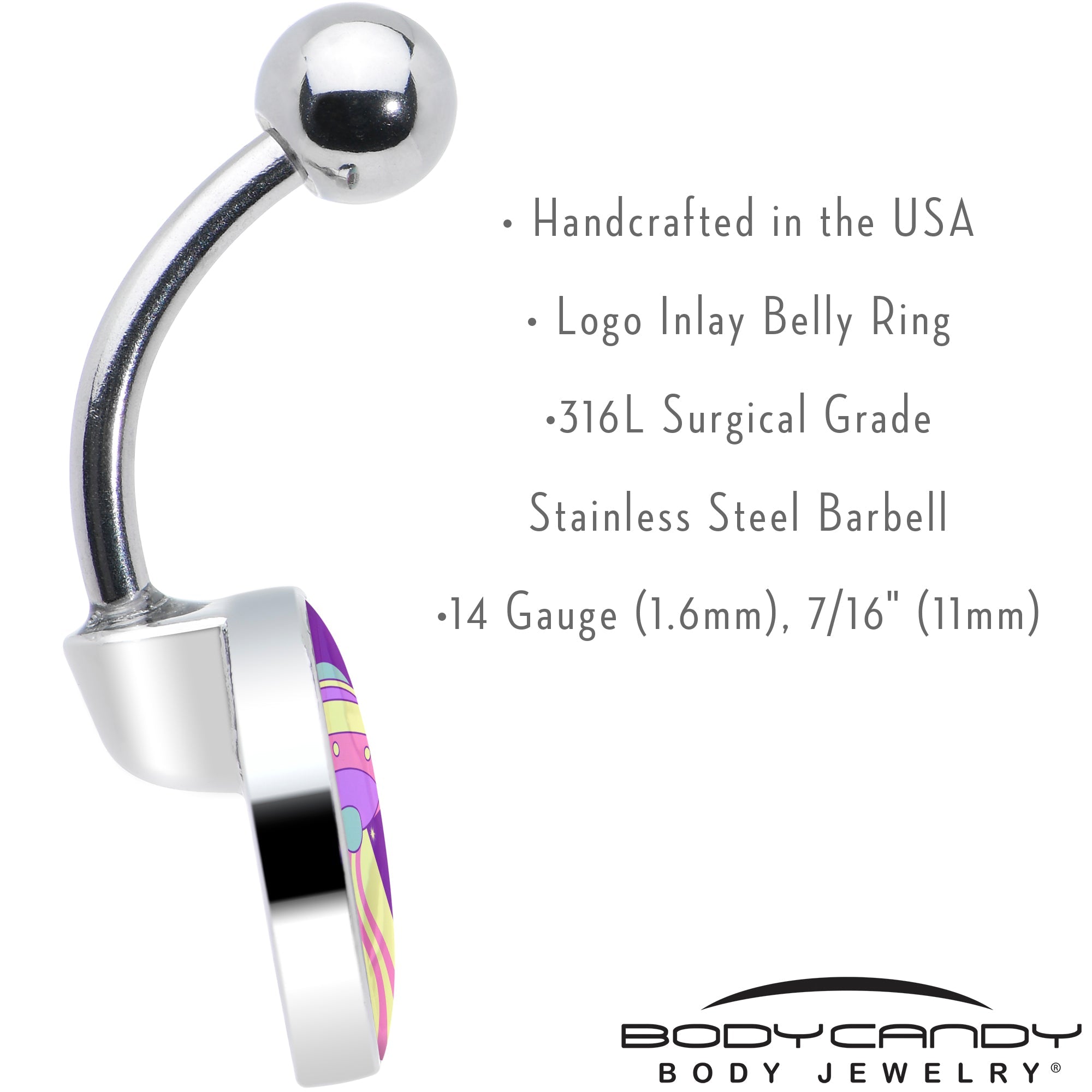 Style Space Invasion UFO Belly Ring by Onyx O